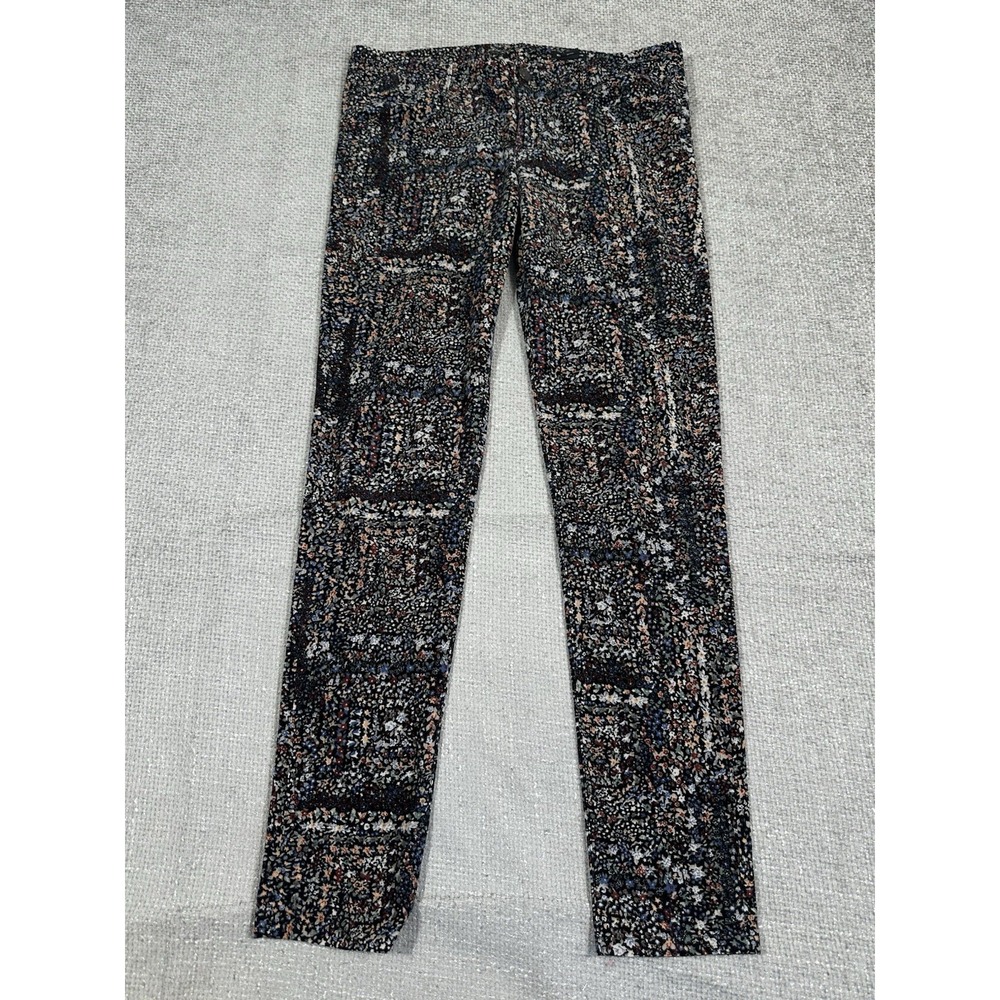 Club Monaco Pants Womens 10 34x31 Multicolor Ditsyโ Floral Corduroy Skinny Boho